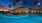 lit pool at night